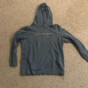 Blue wrangler hoodie, size large